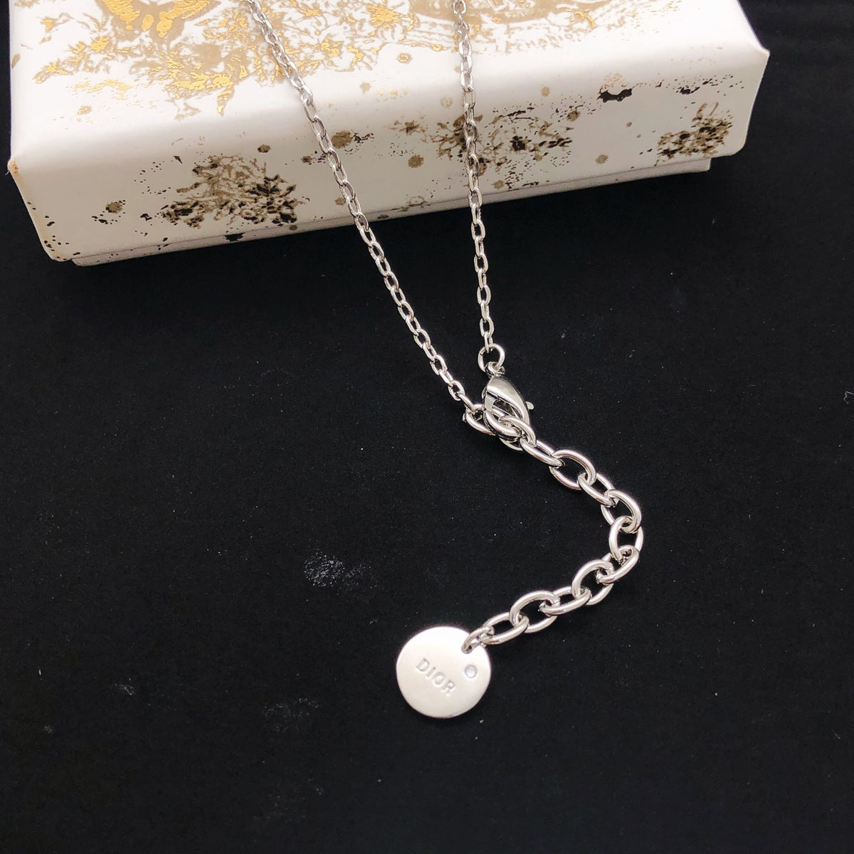 Dior Silver-Tone Spaced Letter Necklace - product image 2