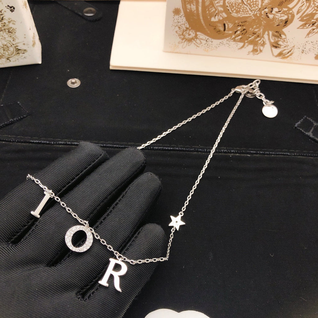 Dior Silver-Tone Spaced Letter Necklace - product image 4