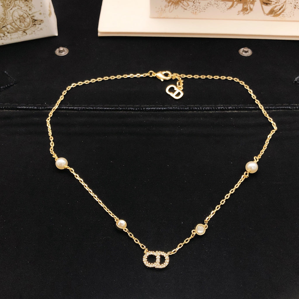 Dior Tiny Gold-Tone CD Station Necklace - product image 3