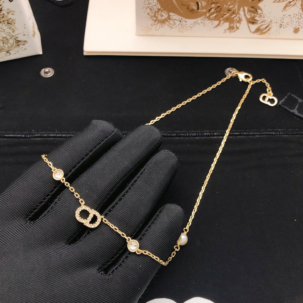 Dior Tiny Gold-Tone CD Station Necklace - product image 4