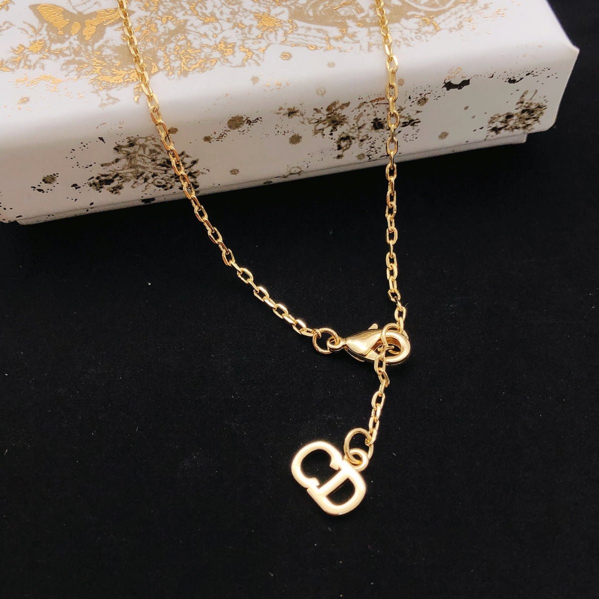 Dior Tiny Gold-Tone CD Station Necklace - product image 2