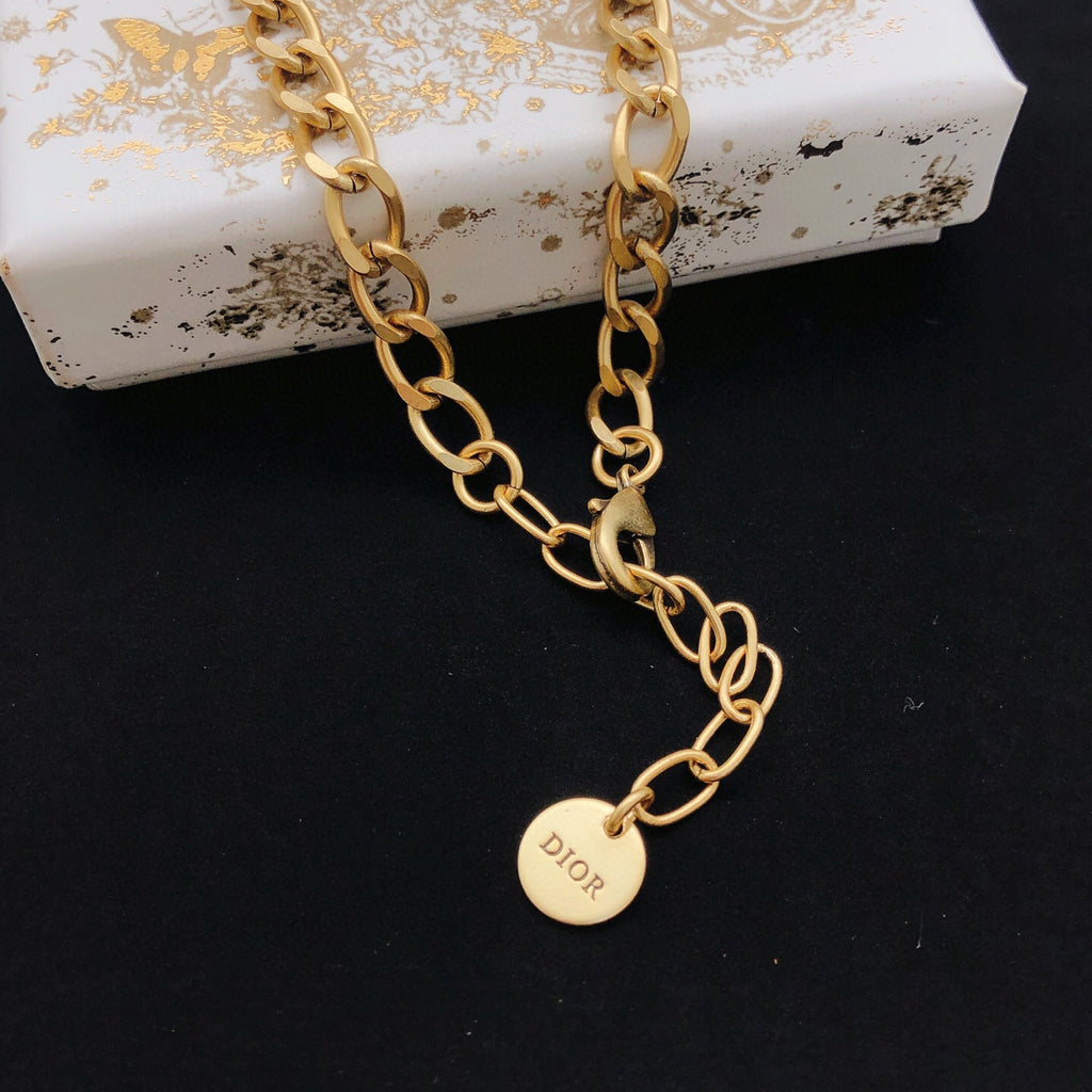 Dior Gold-Tone Repeating CD Necklace - product image 2