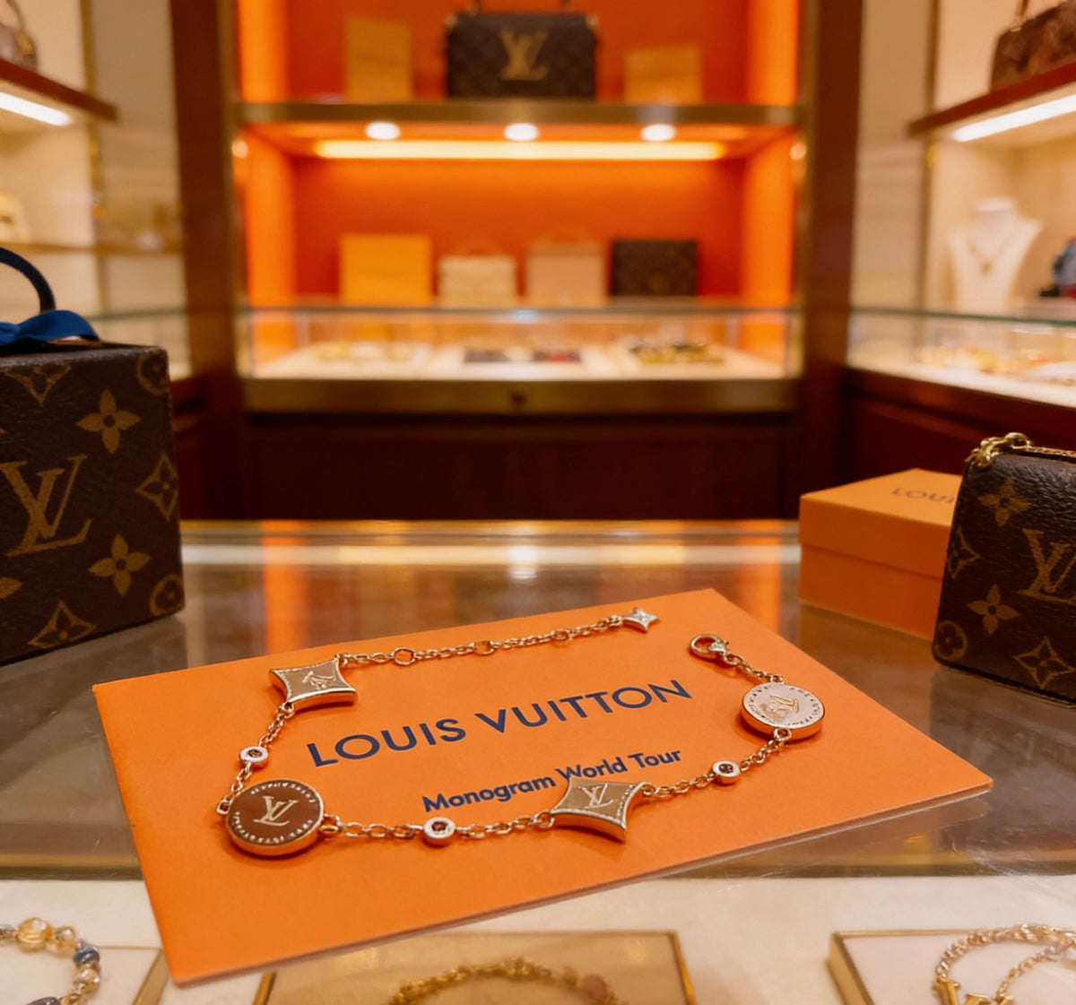 Louis Vuitton Silver-Tone Flower Charm Bracelet - album image 6