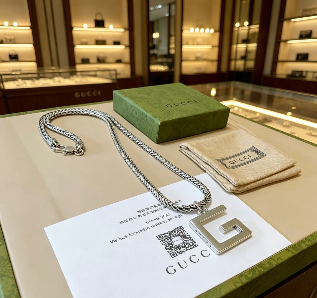 Gucci Anger Forest Interlocking G Key Chain Necklace - album image 2