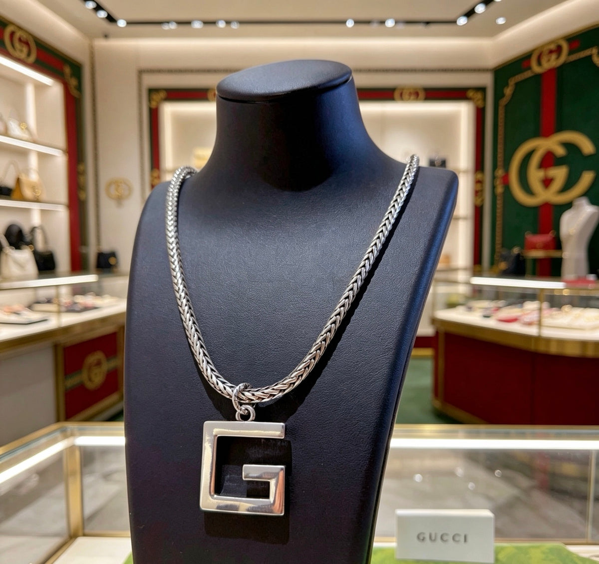 Gucci Anger Forest Interlocking G Key Chain Necklace - album image 7