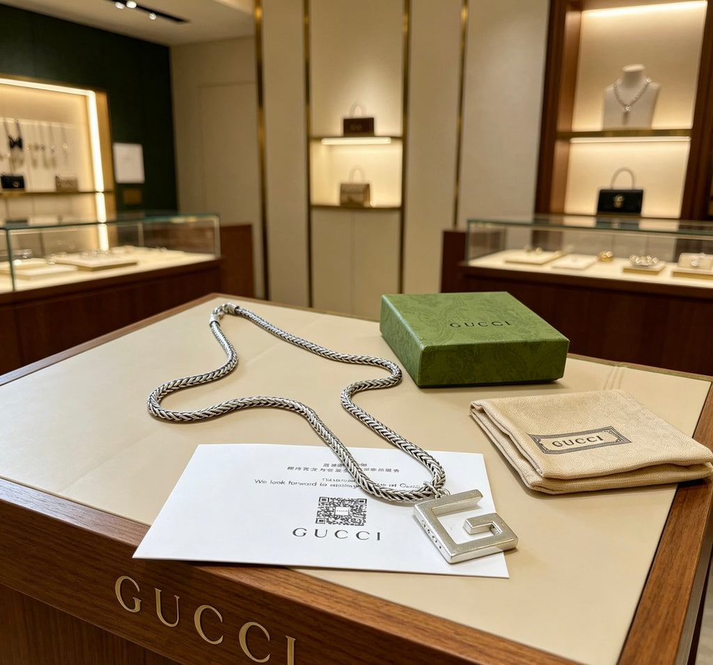 Gucci Anger Forest Interlocking G Key Chain Necklace - album image 5