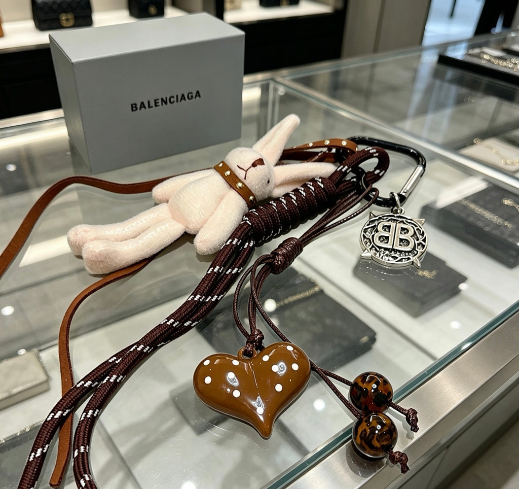 Balenciaga Cream Character Charm Keychain - album image 6