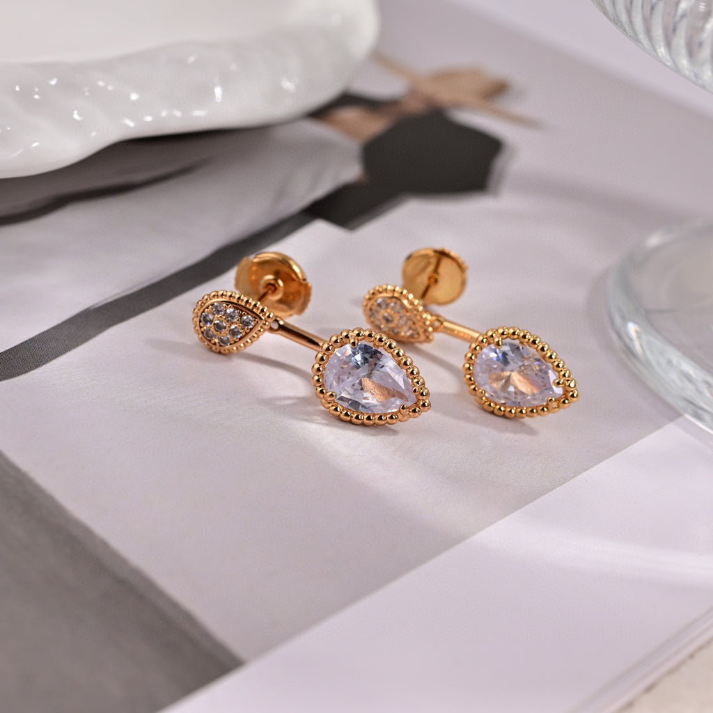 Hermès Gold-Tone White Enamel Anchor Drop Earrings - album image 5