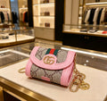 Gucci Pink Monogram Mini Bag Key Case - album image 1