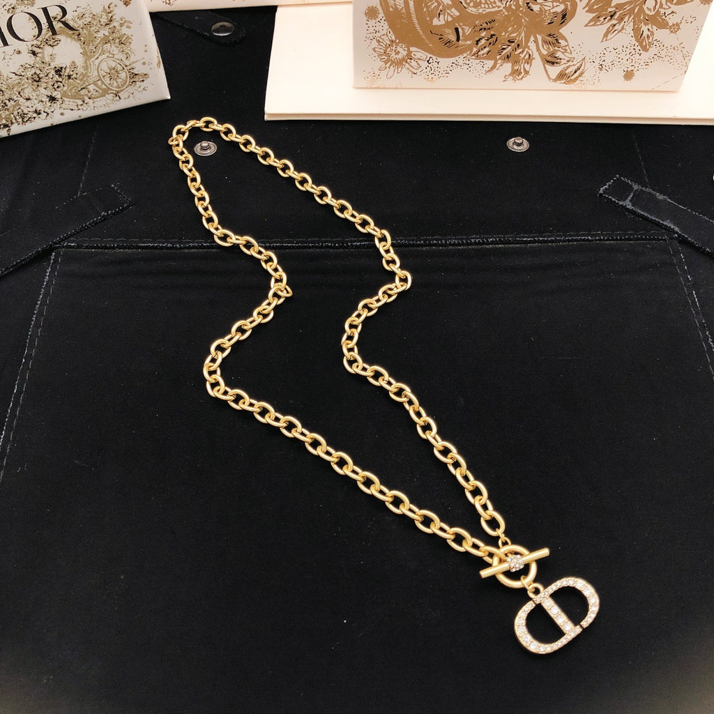 Dior Stacked CD Pendant Necklace - product image 3