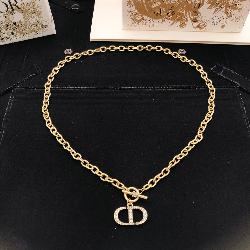 Dior Stacked CD Pendant Necklace - product image 2