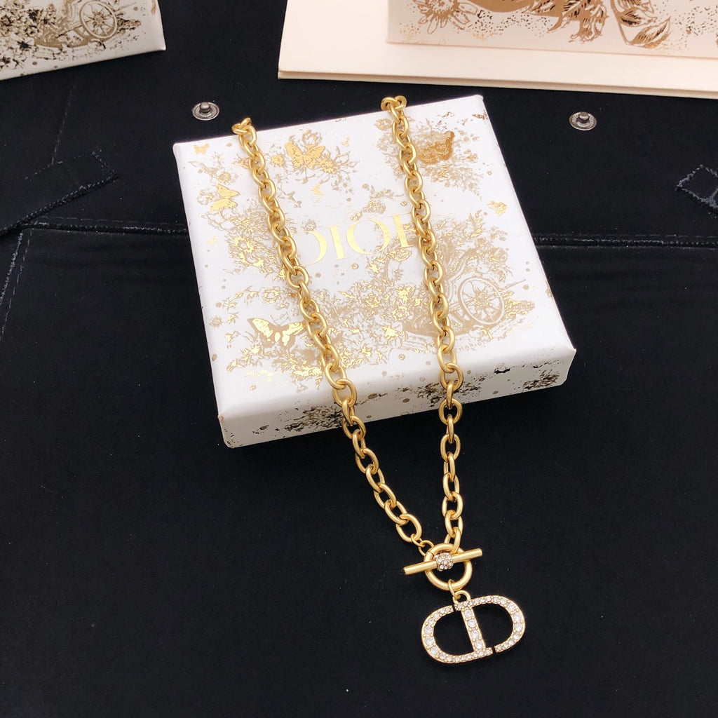 Dior Stacked CD Pendant Necklace - product image 1