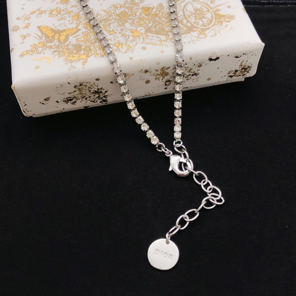 Dior Mini Silver-Tone Letter Necklace - product image 2
