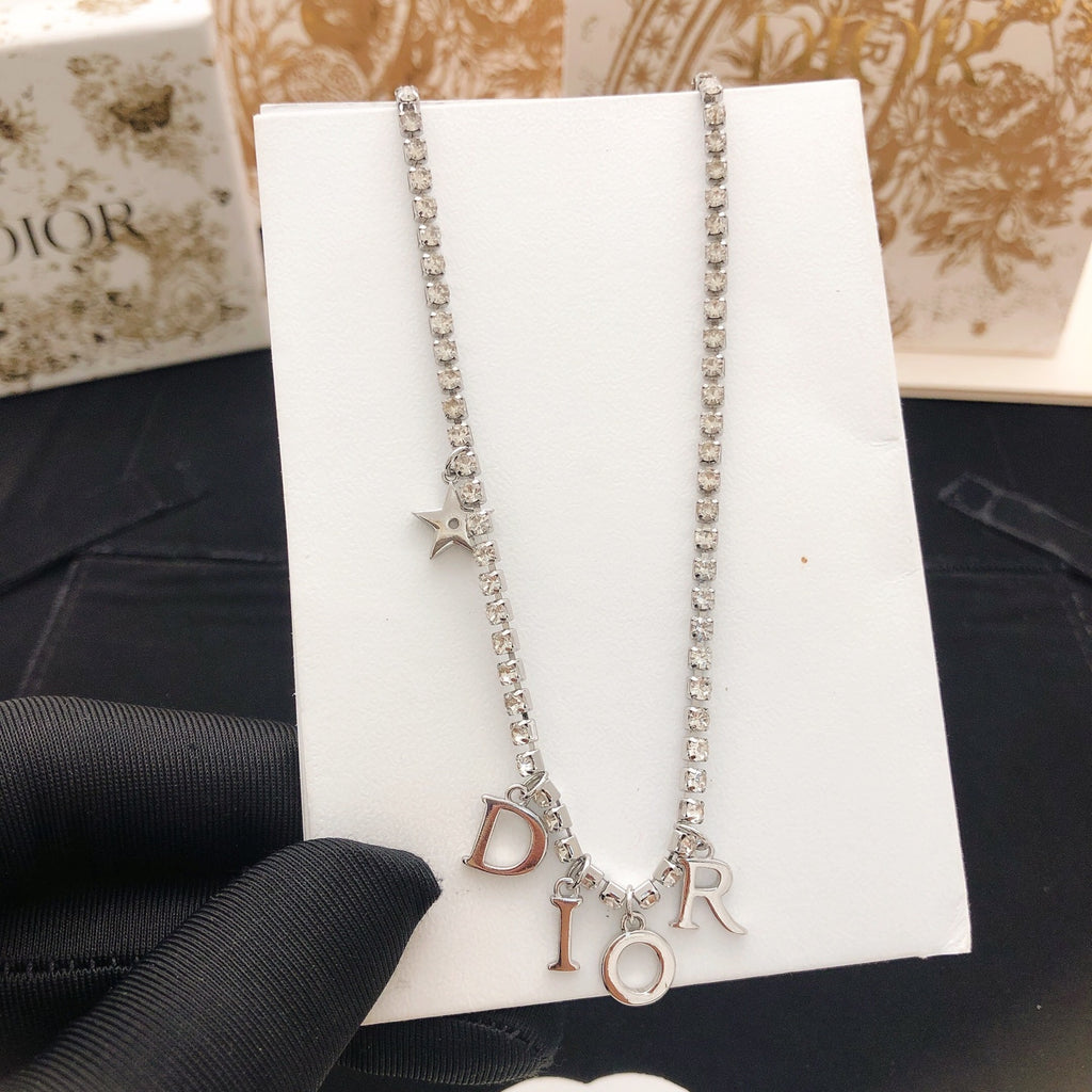 Dior Mini Silver-Tone Letter Necklace - product image 5