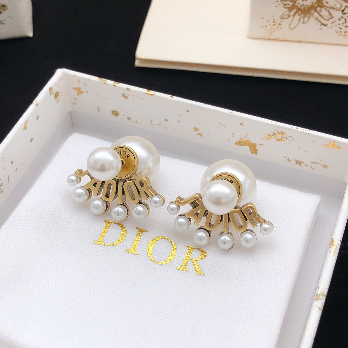 Dior J'Adior Pearl-Look Fringe Earrings - product image 4