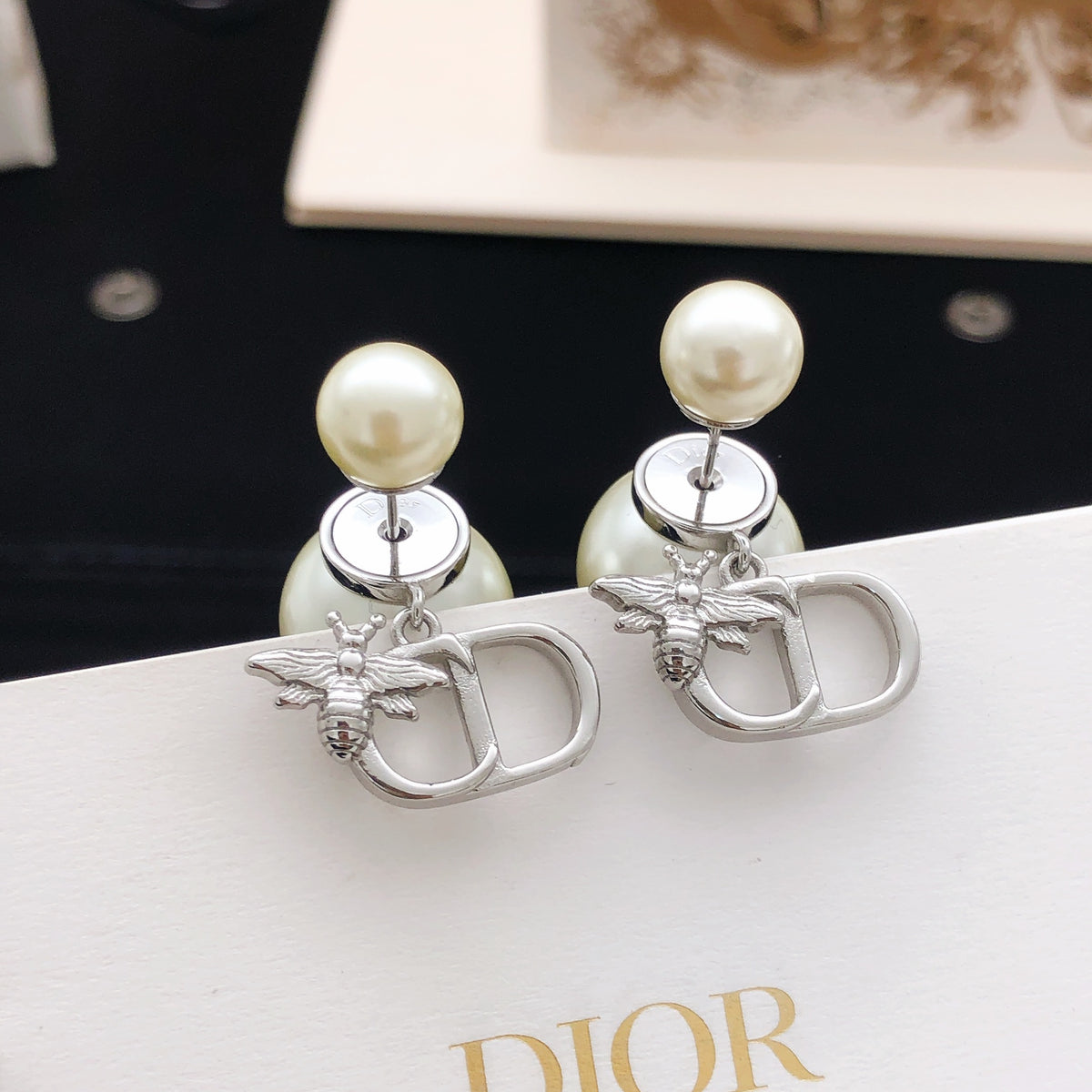 Dior Silver-Tone CD Tribales Earrings - product image 4