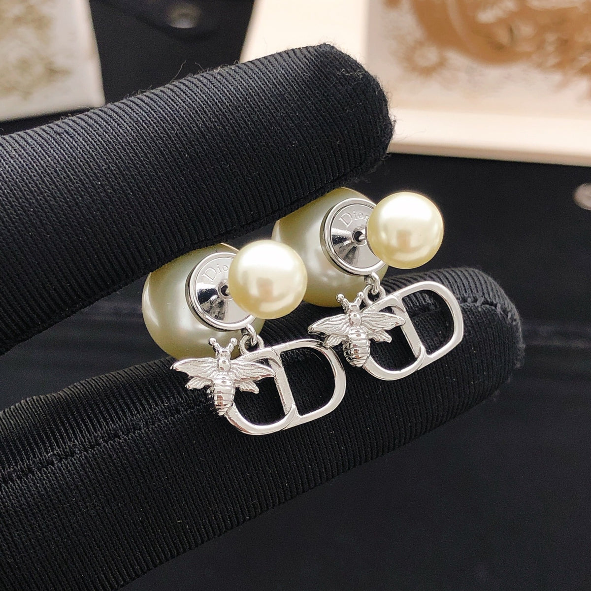 Dior Silver-Tone CD Tribales Earrings - product image 1