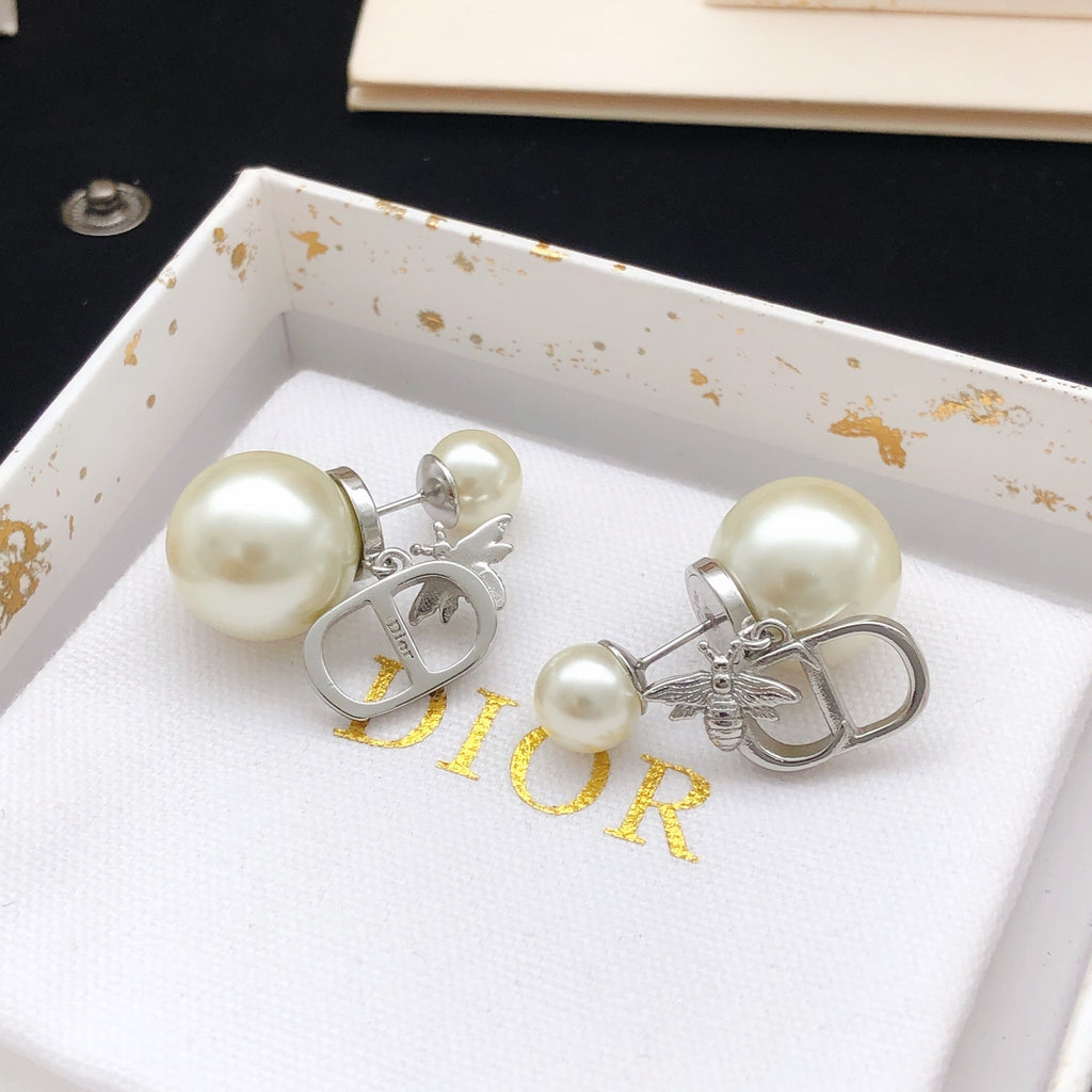 Dior Silver-Tone CD Tribales Earrings - product image 3