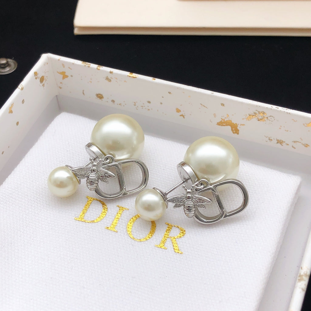 Dior Silver-Tone CD Tribales Earrings - product image 2