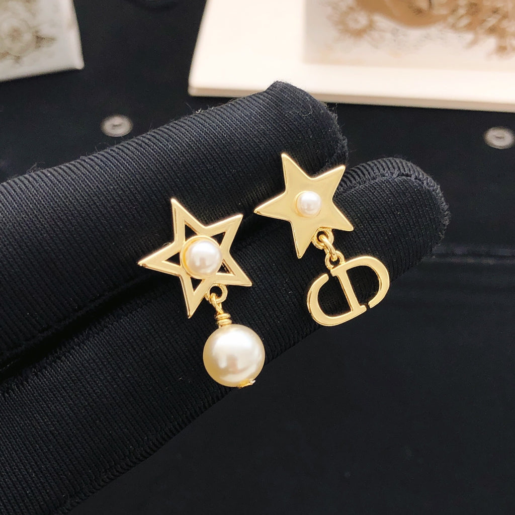 Dior Asymmetric Star and CD Earrings - product image 1