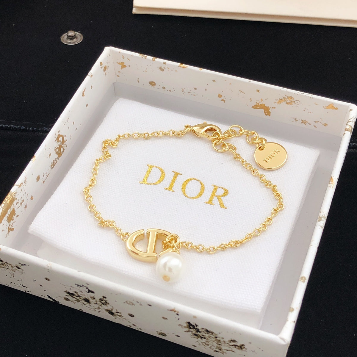 Dior Gold-Tone Letter Center Bracelet - product image 1