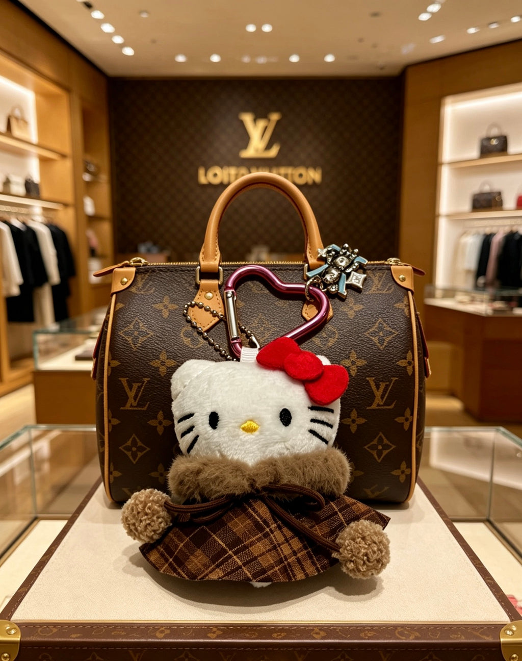 Louis Vuitton Cat Character Keychain in Multiple Outfits - album image 8