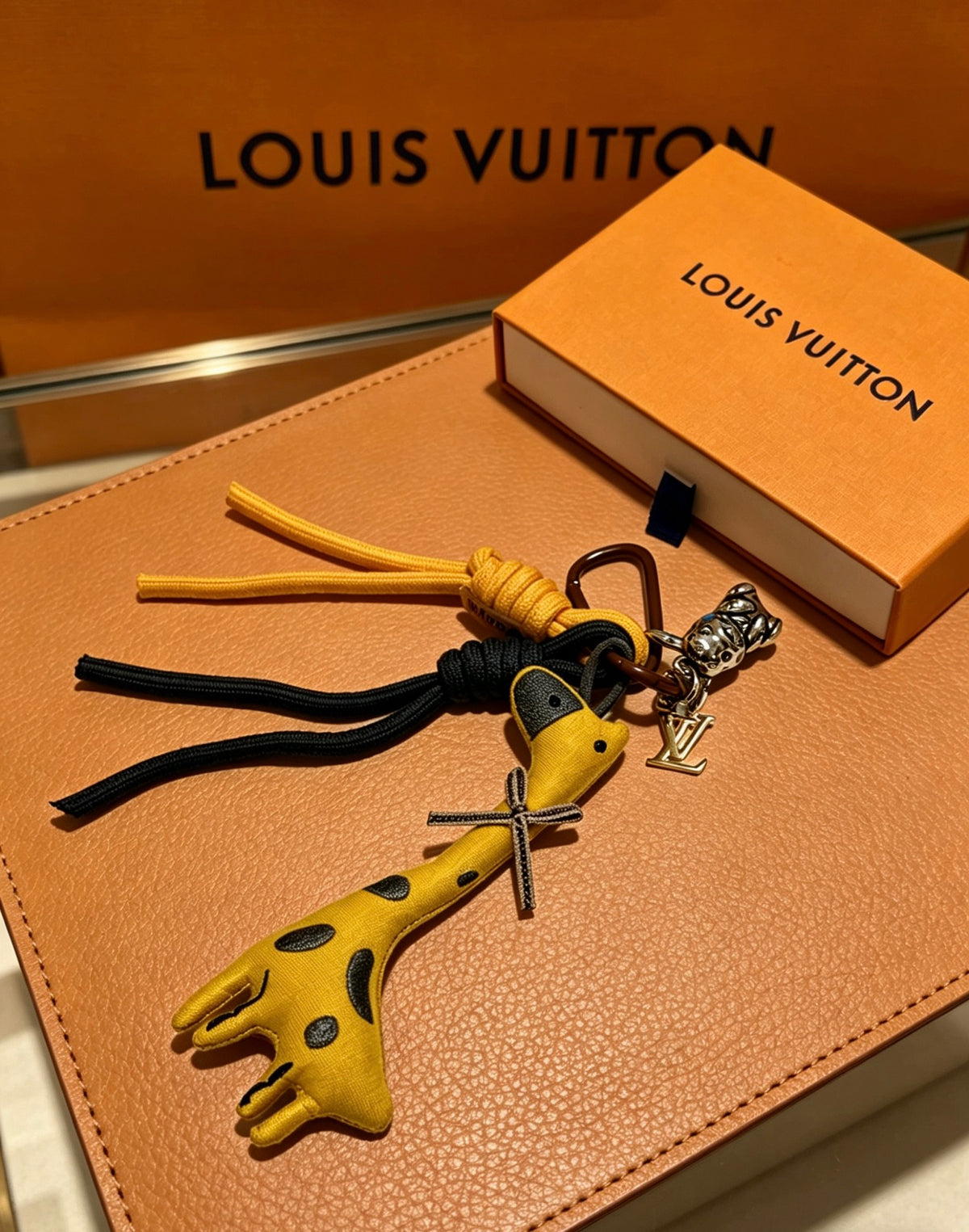 Louis Vuitton Yellow Horse Keychain with Braided Strap - album image 6