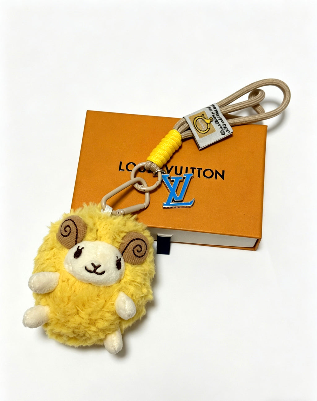 Louis Vuitton Pastel Plush Character Keychain in Pink and Yellow - album image 3