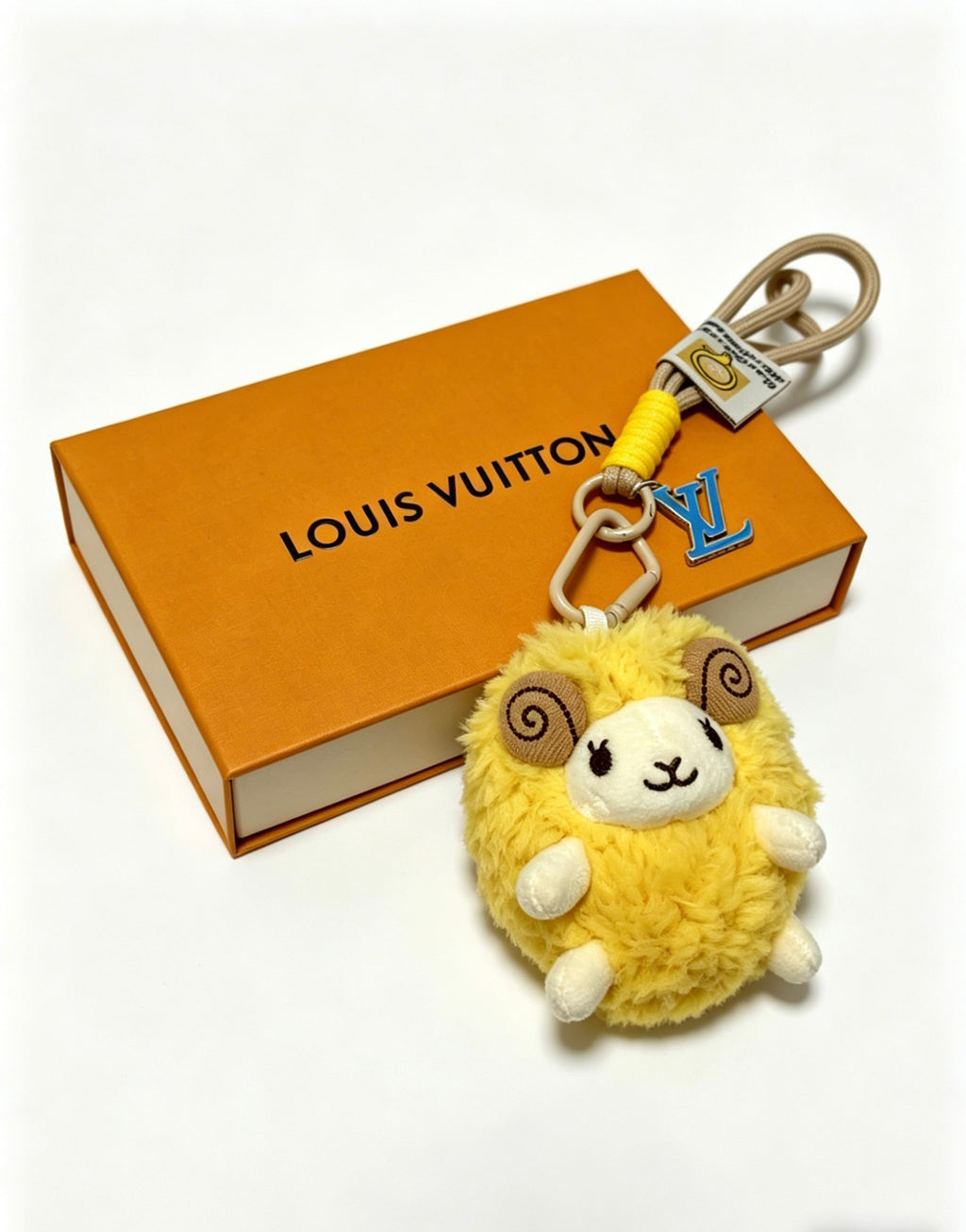 Louis Vuitton Pastel Plush Character Keychain in Pink and Yellow - album image 2