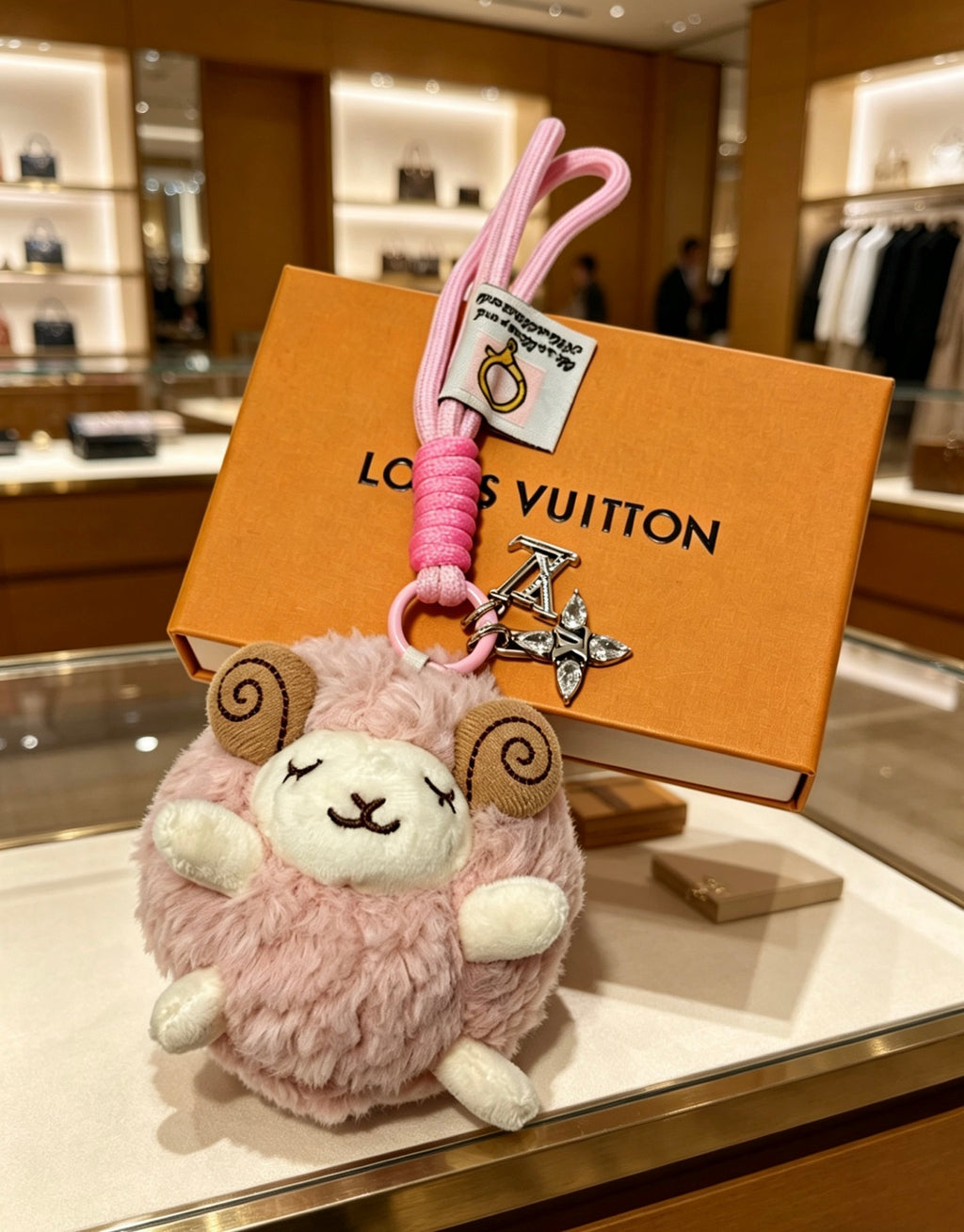 Louis Vuitton Pastel Pink Plush Character Keychain - album image 6