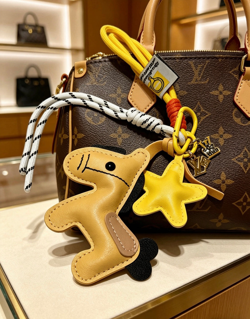 Louis Vuitton Yellow Running Character Keychain - album image 5
