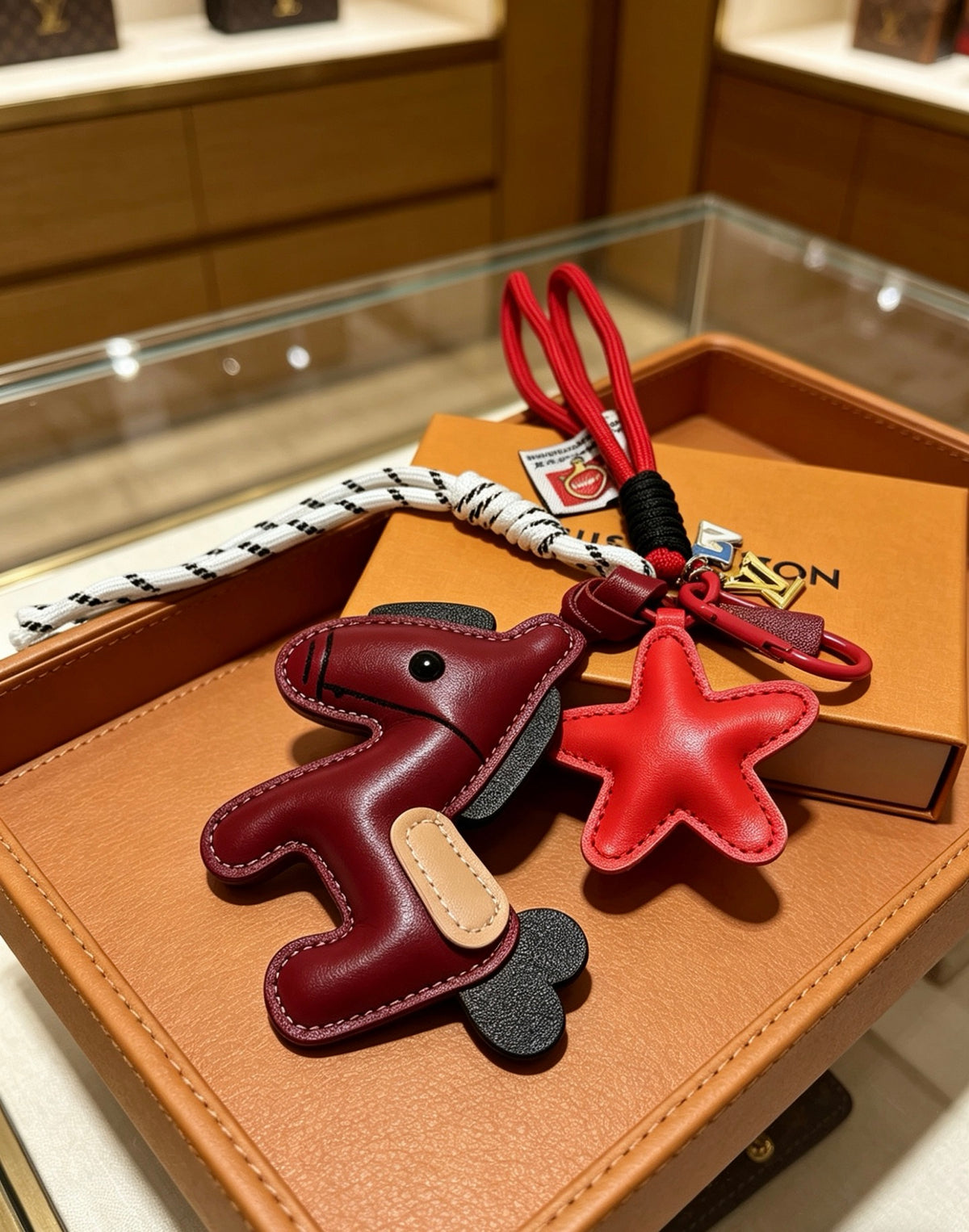 Louis Vuitton Burgundy Running Character Keychain - album image 5