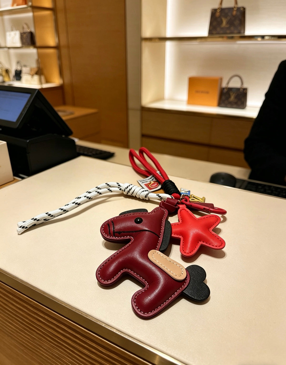 Louis Vuitton Burgundy Running Character Keychain - album image 6