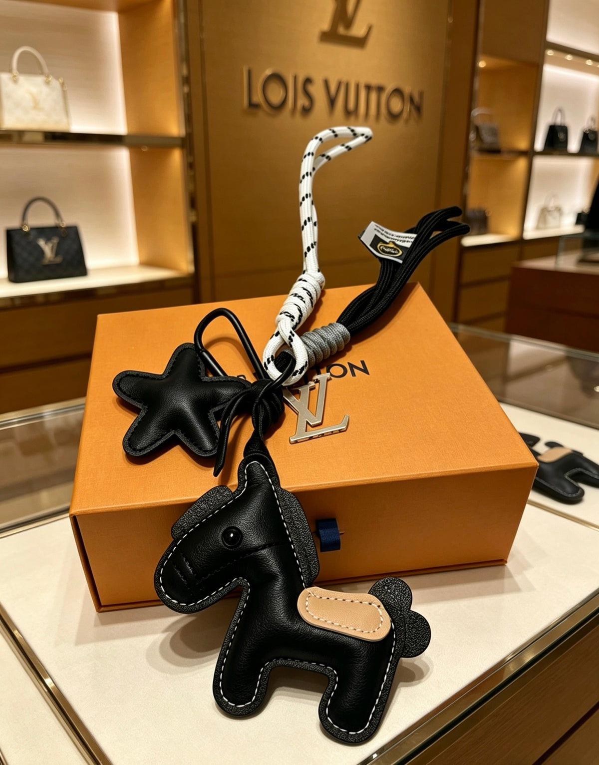 Louis Vuitton Black Running Character Keychain - album image 5