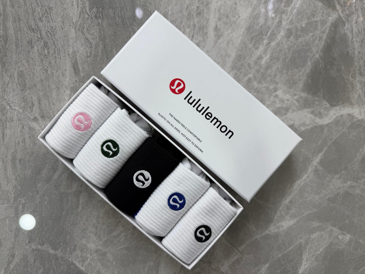 Lululemon stripe cuff round emblem crew socks - view 7