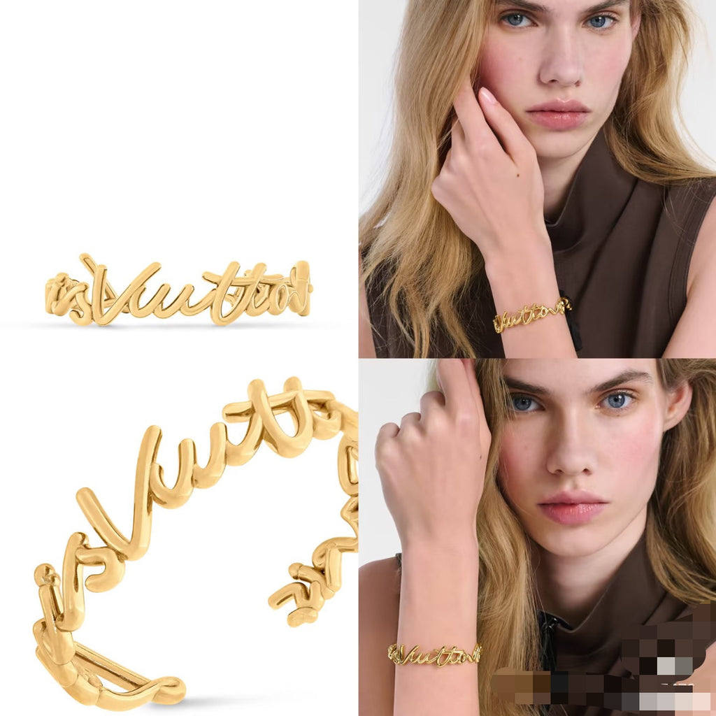 Louis Vuitton LV Letter Openwork Bangle - album image 1