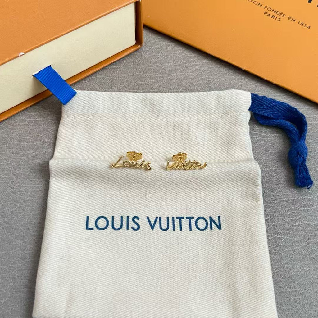 Louis Vuitton LV Letter Stud Earrings - album image 2