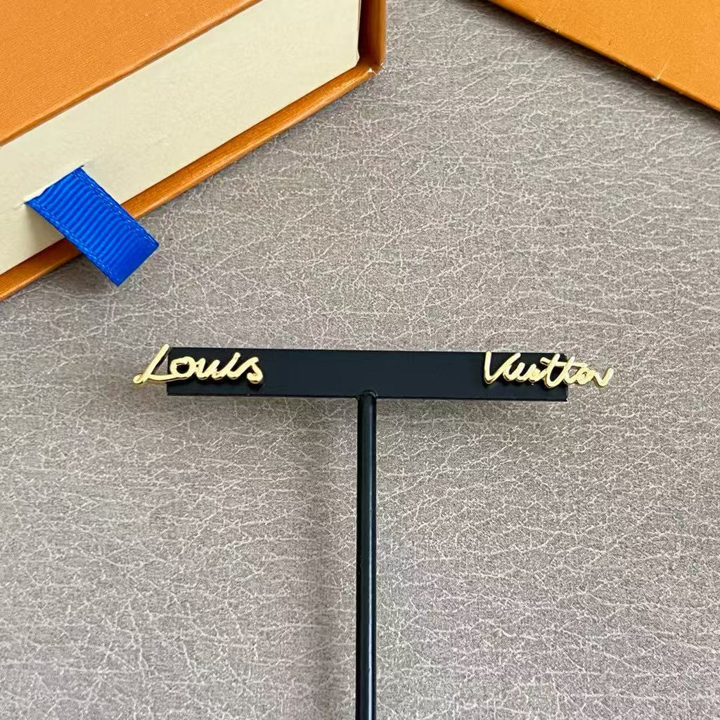 Louis Vuitton LV Letter Stud Earrings - album image 3