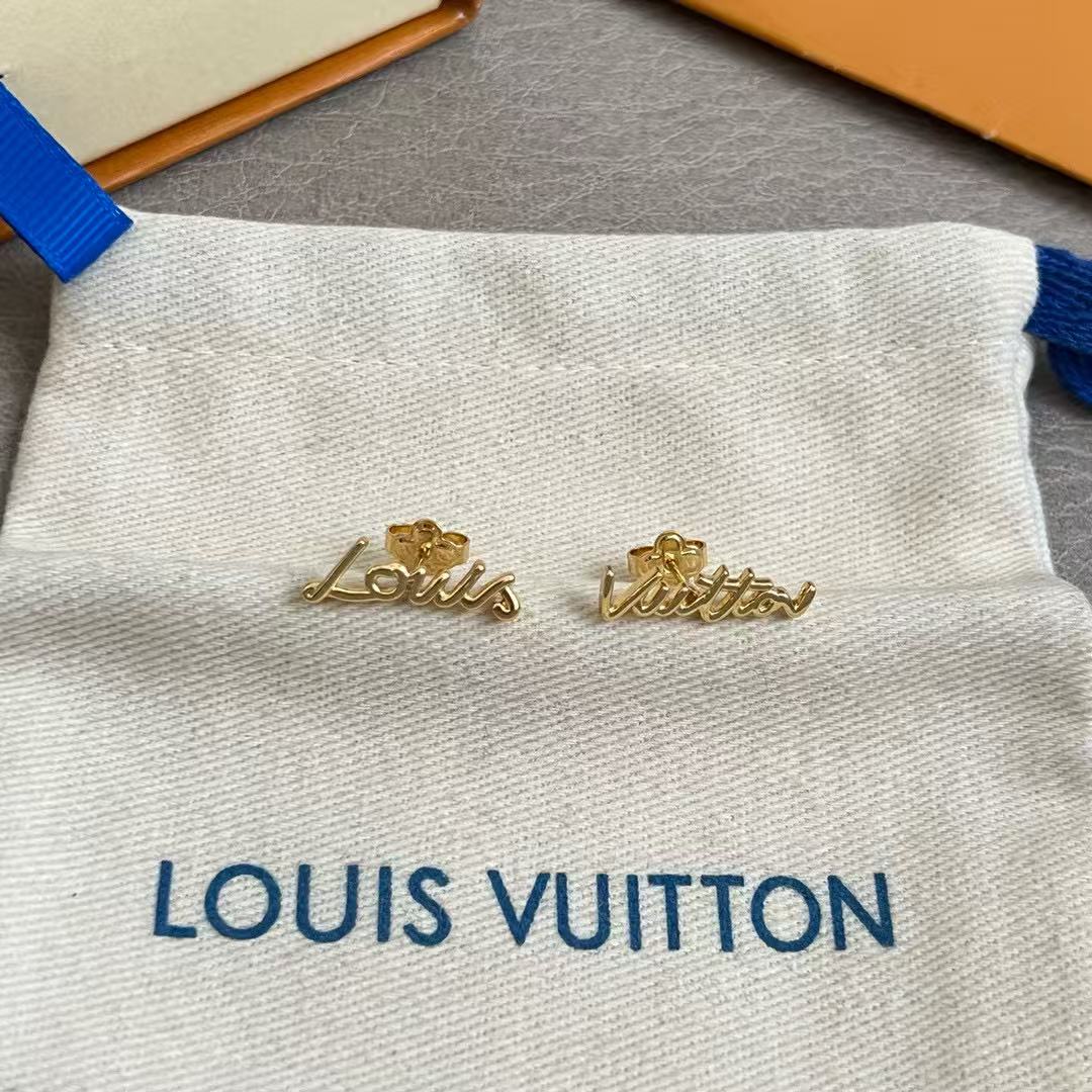 Louis Vuitton LV Letter Stud Earrings - album image 4