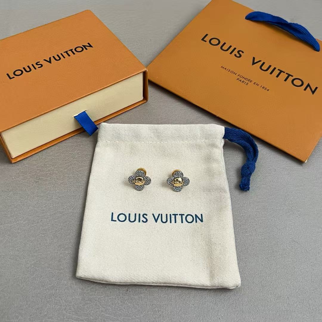 Louis Vuitton Sunflower LV Letter Stud Earrings - album image 3