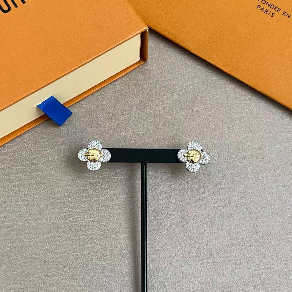Louis Vuitton Sunflower LV Letter Stud Earrings - album image 4