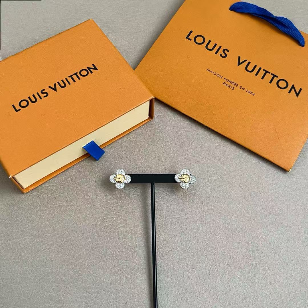 Louis Vuitton Sunflower LV Letter Stud Earrings - album image 2