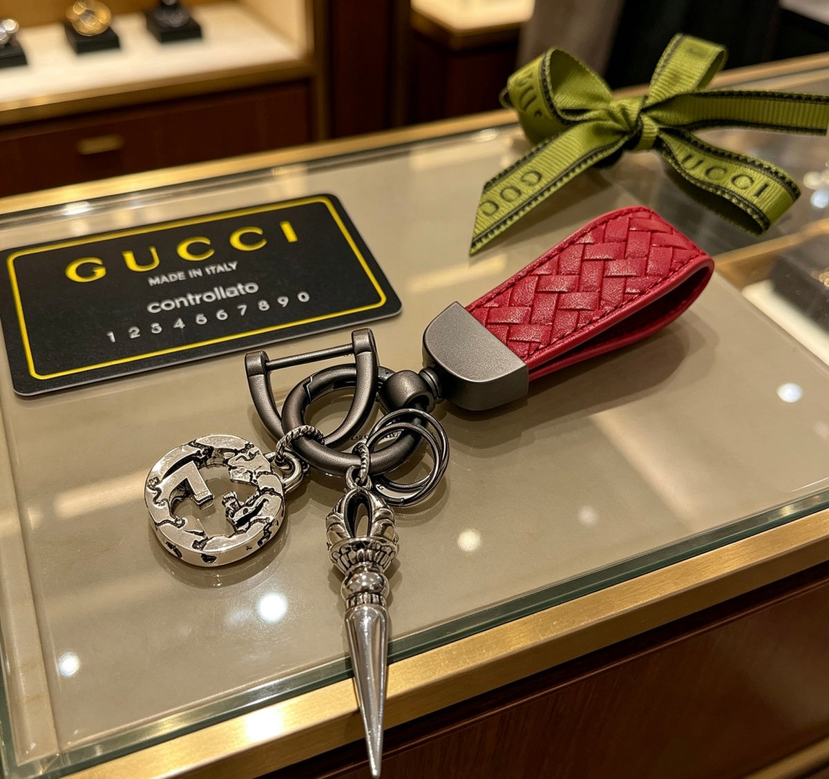 Gucci Anger Forest Interlocking G Key Keychain - album image 2