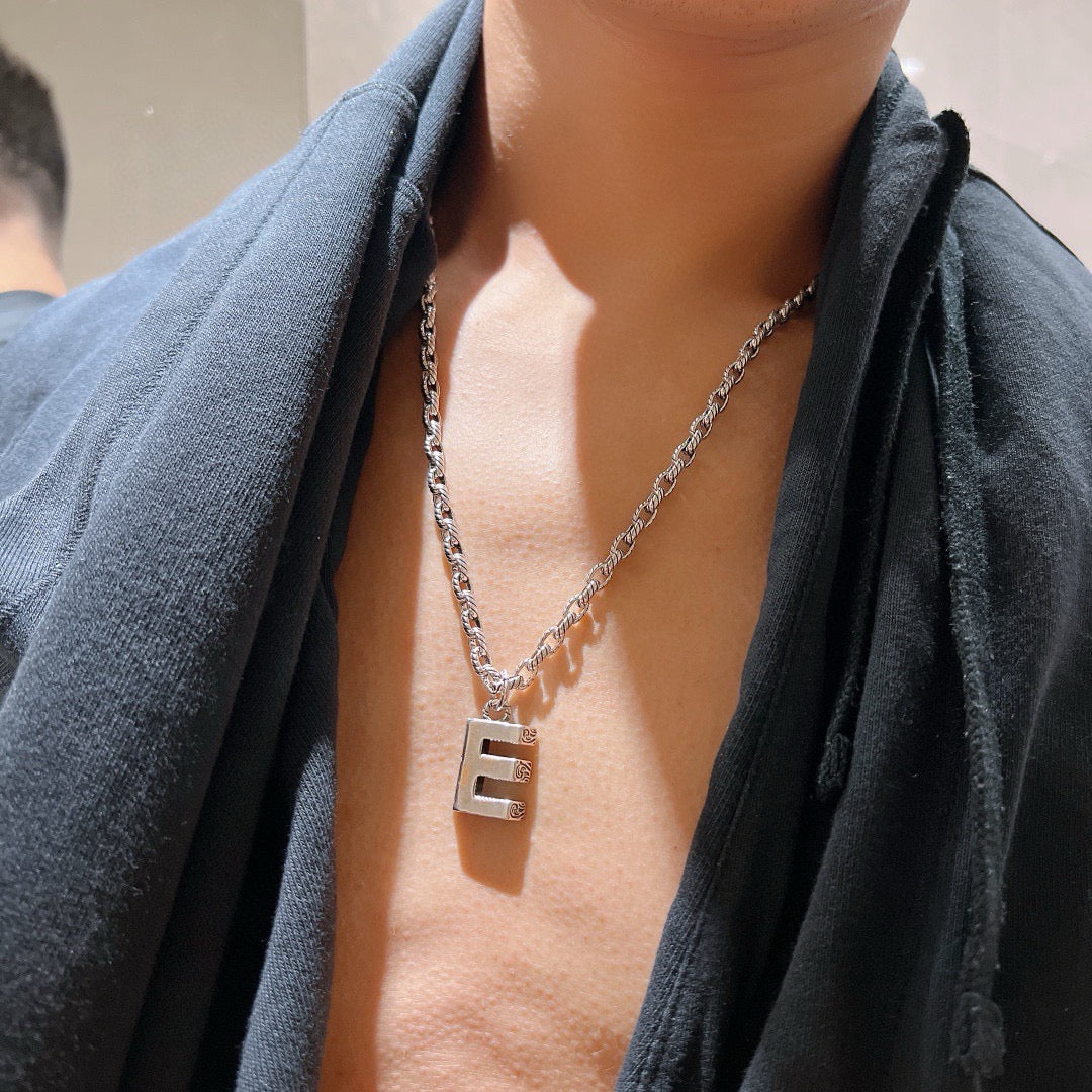 Gucci Anger Forest Interlocking G GG Letter Antiqued Chain Necklace - album image 3