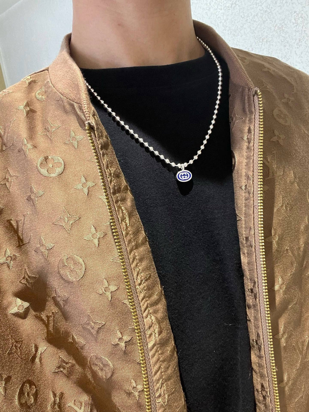 Gucci Anger Forest Interlocking G Antique Silver-Tone Chain Necklace - album image 7