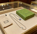 Gucci Anger Forest Interlocking G Antique Silver-Tone Chain Necklace - album image 1
