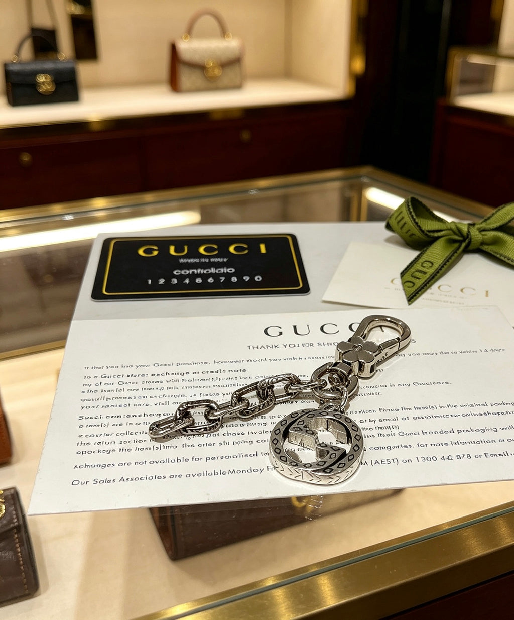 Gucci Anger Forest Interlocking G Key Keychain - album image 3
