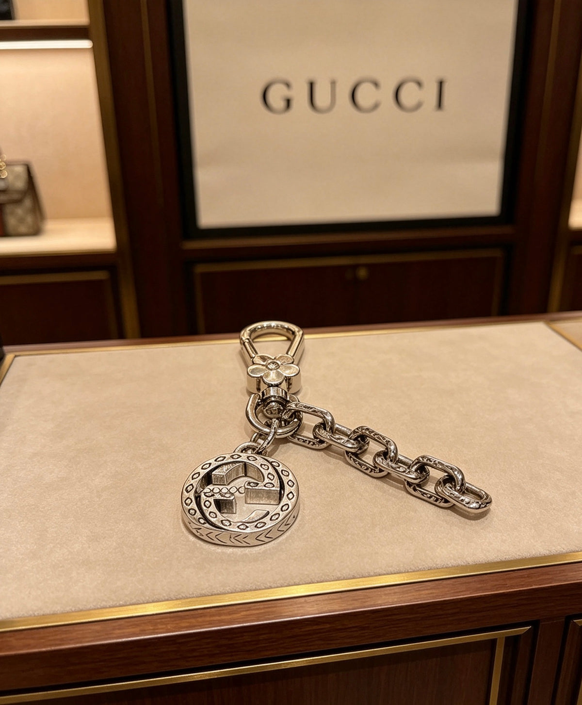 Gucci Anger Forest Interlocking G Key Keychain - album image 2