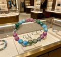 Gucci Anger Forest Interlocking G Patterned Stone Agate Beaded Snake Bracelet - album image 1