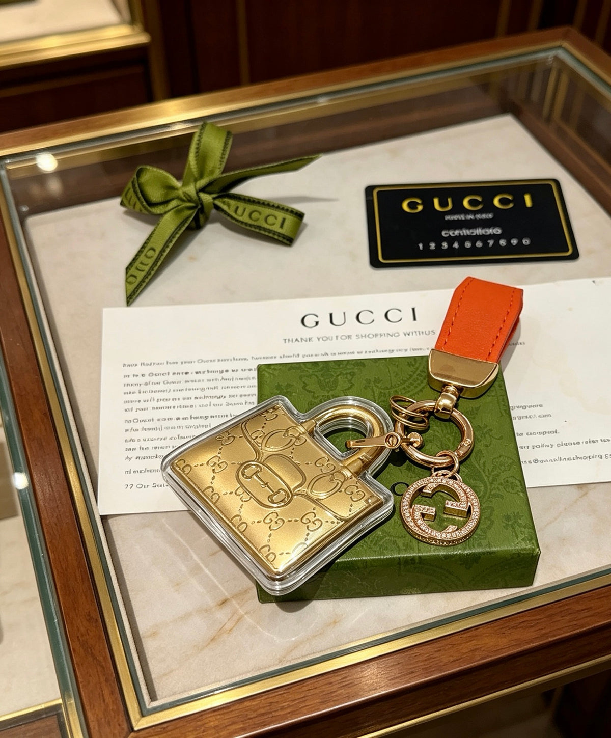Gucci Anger Forest Interlocking G Key Keychain - album image 6